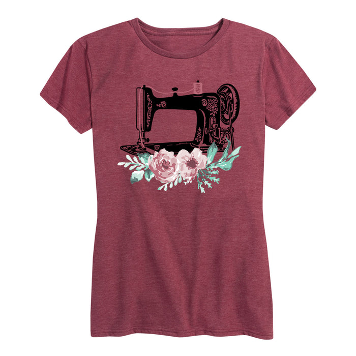 Sewing Machine Flowers - Women's Short Sleeve T-Shirt