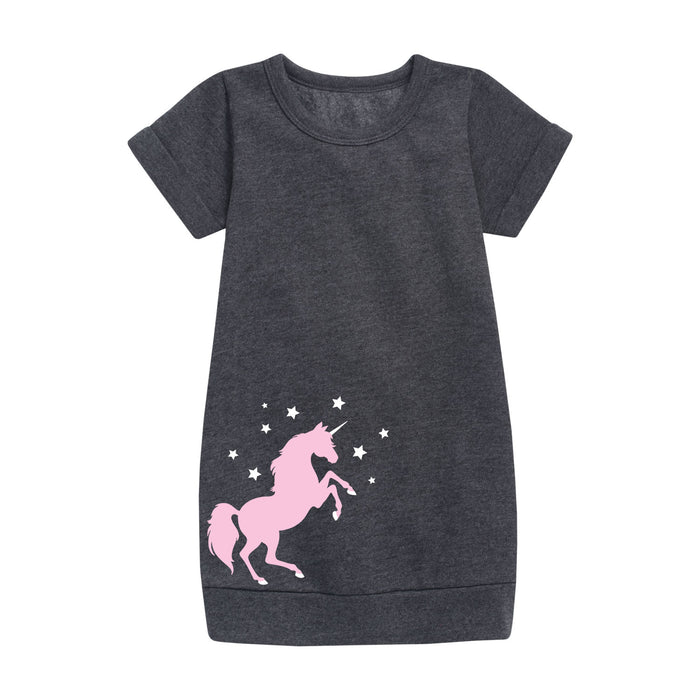 Unicorn - Youth & Toddler Girls Fleece Dress