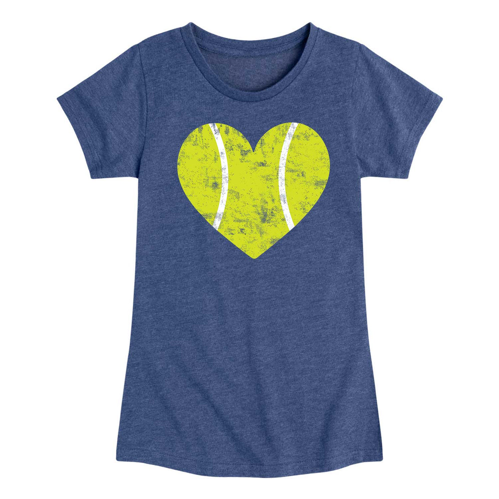 Tennis Heart - Youth & Toddler Girls Short Sleeve T-Shirt