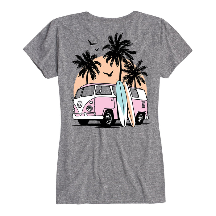 Retro Beach Van - Women's Short Sleeve T-Shirt