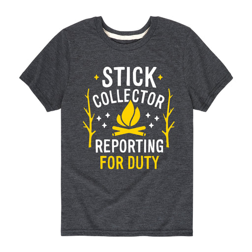 Stick Collector Reporting For Duty - Youth & Toddler Short Sleeve T-Shirt