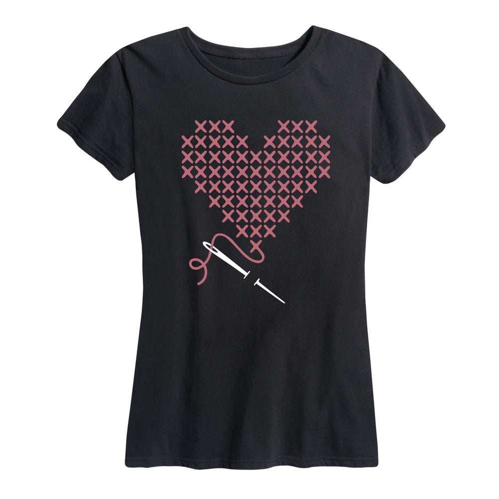 Stitched Heart - Women's Short Sleeve T-Shirt