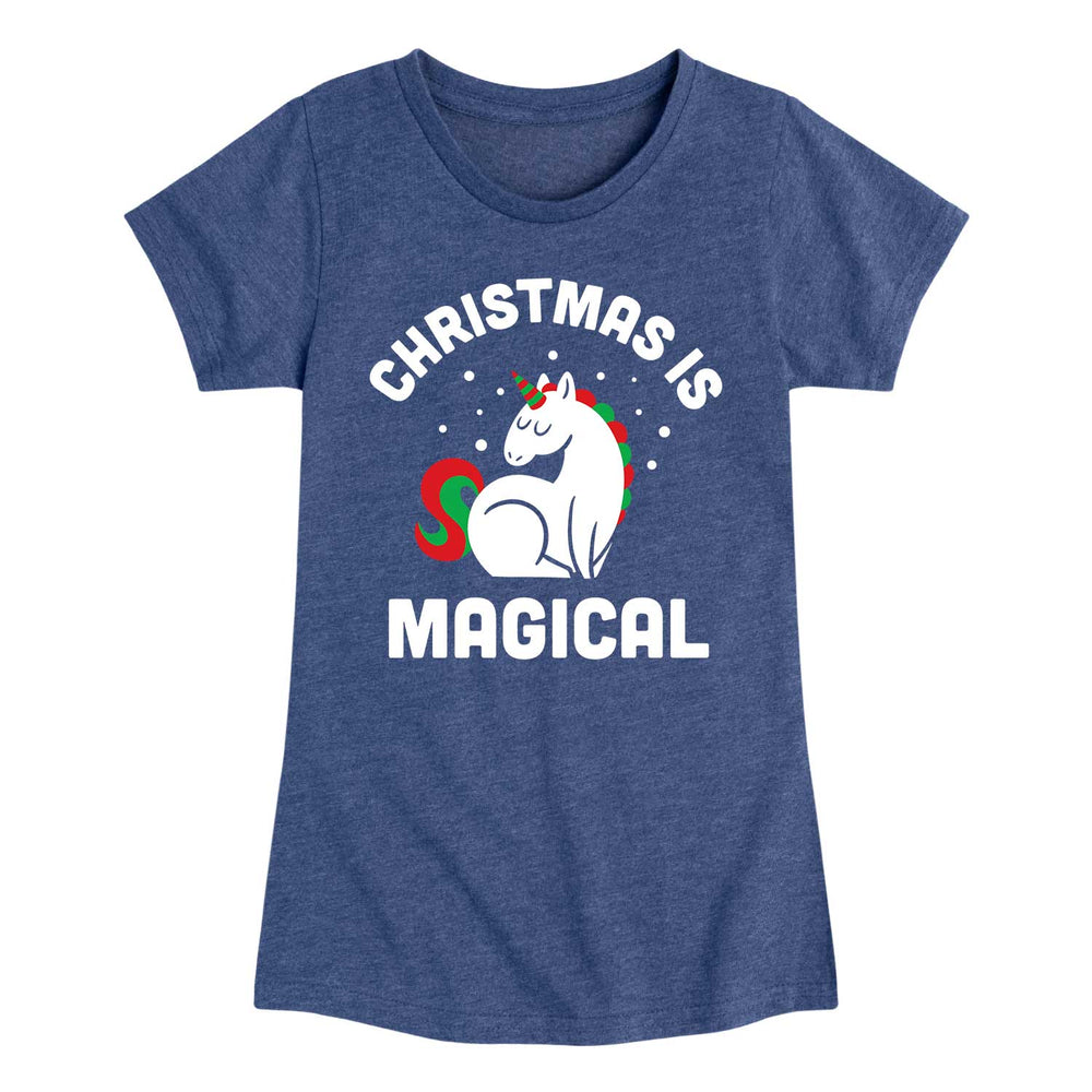 Christmas Is Magical - Youth & Toddler Girls Short Sleeve T-Shirt