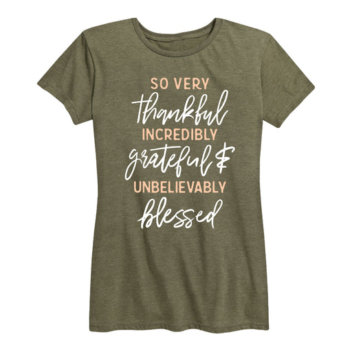 So Very Thankful - Women's Short Sleeve Graphic T-Shirt