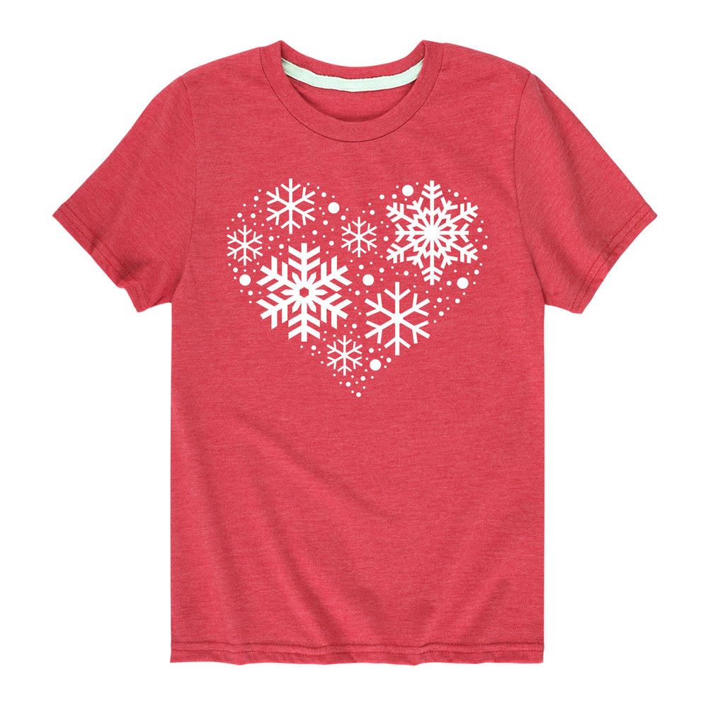 Snowflake Heart - Youth & Toddler Short Sleeve T-Shirt