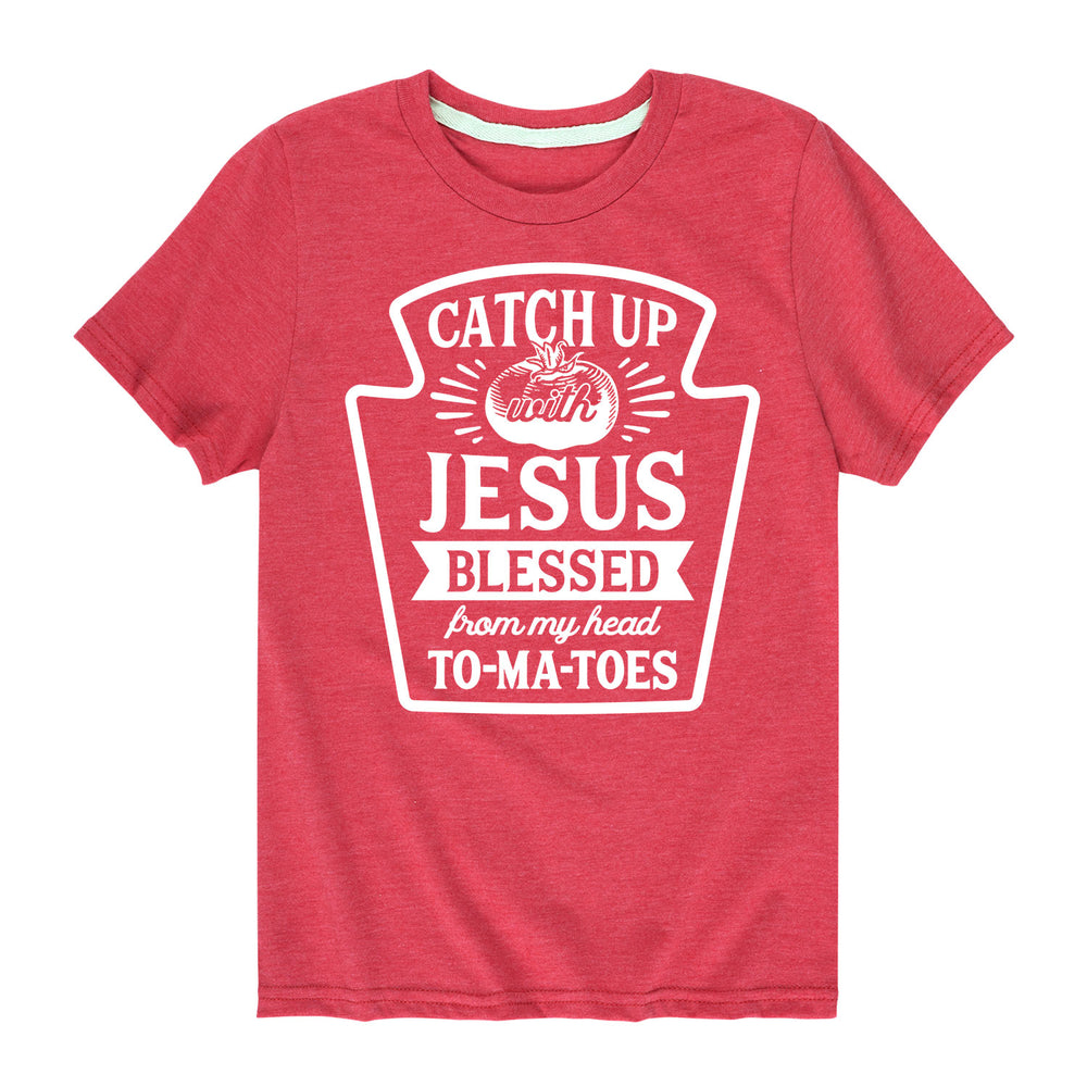 Catch Up With Jesus - Youth & Toddler Short Sleeve T-Shirt
