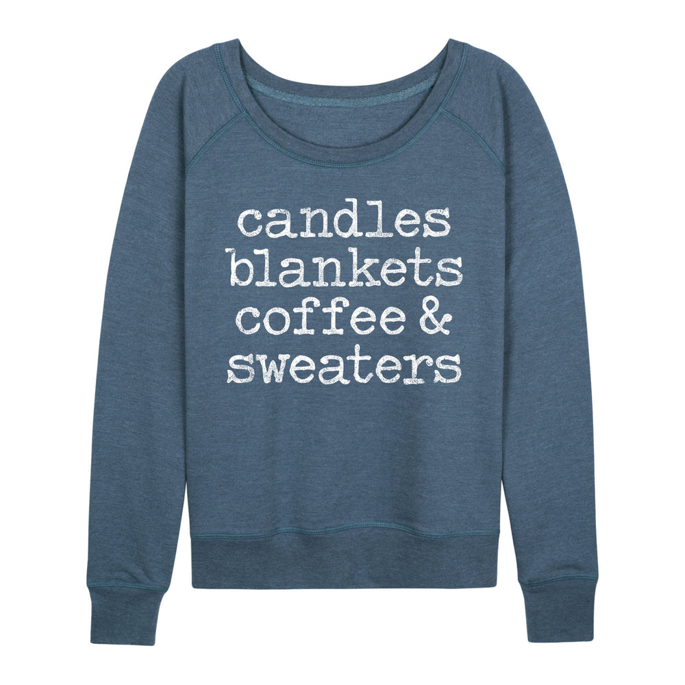 Candles Blankes Coffee And Sweaters - Women's Slouchy
