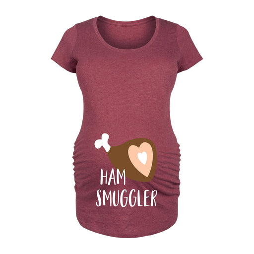 Ham Smuggler - Women's Maternity Scoop Neck Graphic T-Shirt