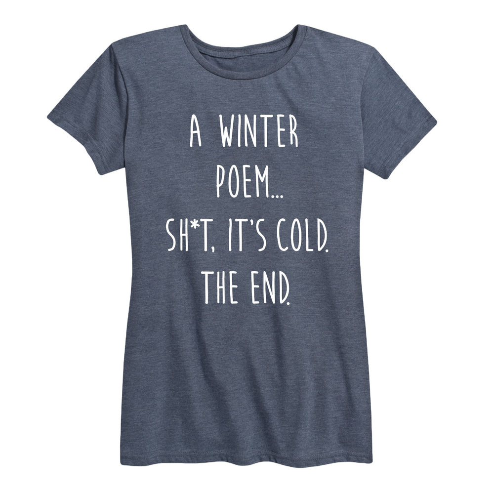 A Winter Poem - Women's Short Sleeve T-Shirt