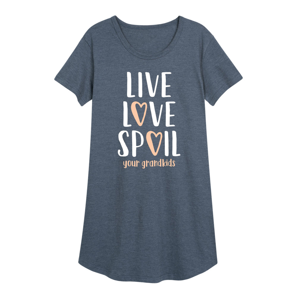 Live Love Spoil Your Grandkids - Women's Sleep Dress