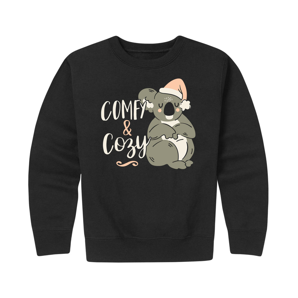 Comfy Cozy Koala - Youth & Toddler Crew Neck Fleece