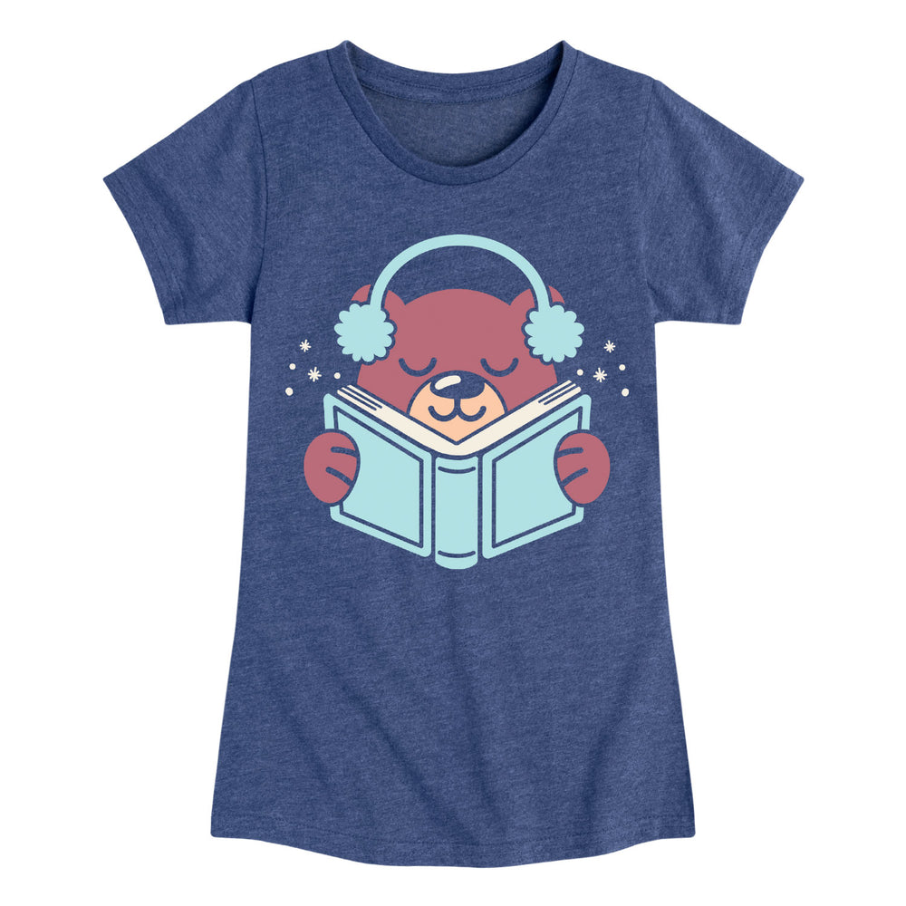 Cozy Bear - Youth & Toddler Girls Short Sleeve T-Shirt