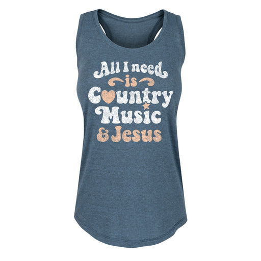 All I Need Country Music Jesus - Women's Tank