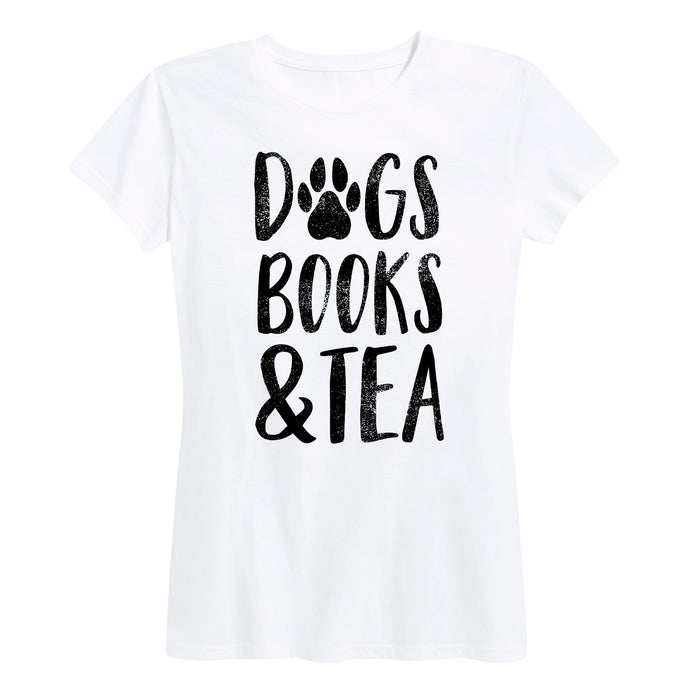 Dogs Books Tea - Women's Short Sleeve T-Shirt