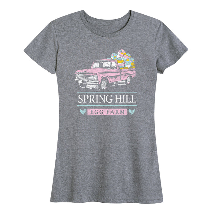 Spring Hill Egg Farm Truck - Women's Short Sleeve T-Shirt