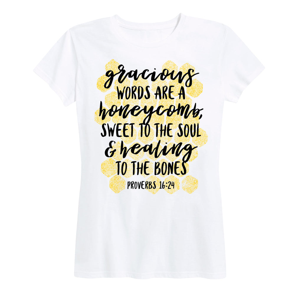 Gracious Words Are A Honeycomb - Women's Short Sleeve T-Shirt