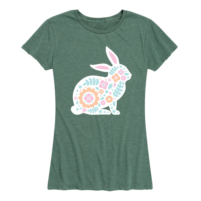 Spring Scandinavian Bunny - Women's Short Sleeve T-Shirt