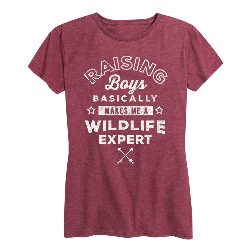 Raising Boys Wildlife Expert - Women's Short Sleeve T-Shirt