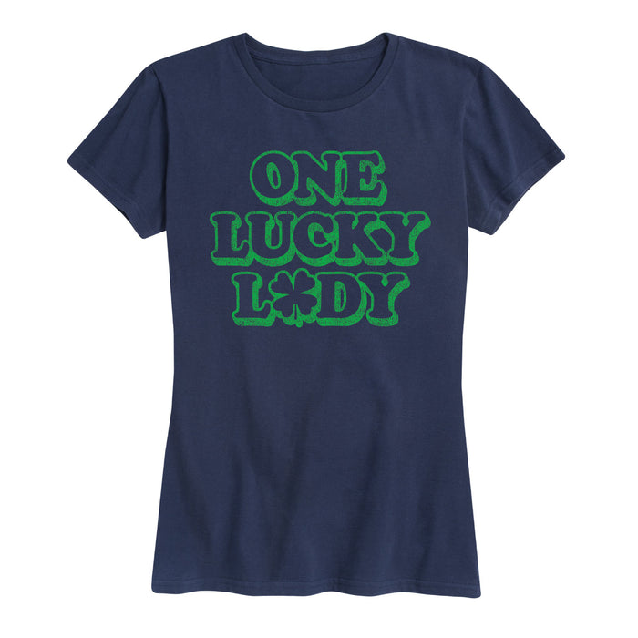 One Lucky Lady - Women's Short Sleeve T-Shirt