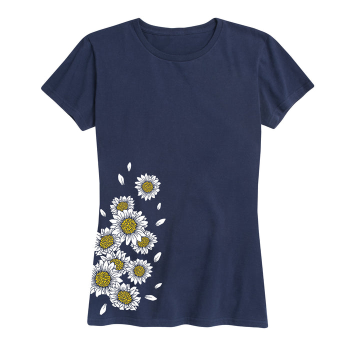 Daisies Side Hit - Women's Short Sleeve T-Shirt