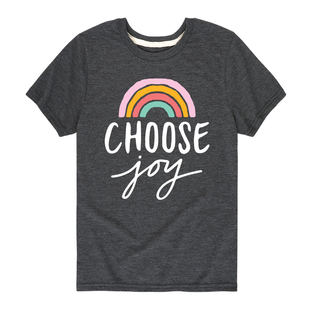 Choose Joy Rainbow - Youth & Toddler Short Sleeve T-Shirt