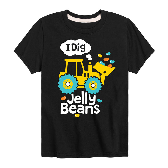 I Dig Jelly Beans - Youth & Toddler Short Sleeve T-Shirt