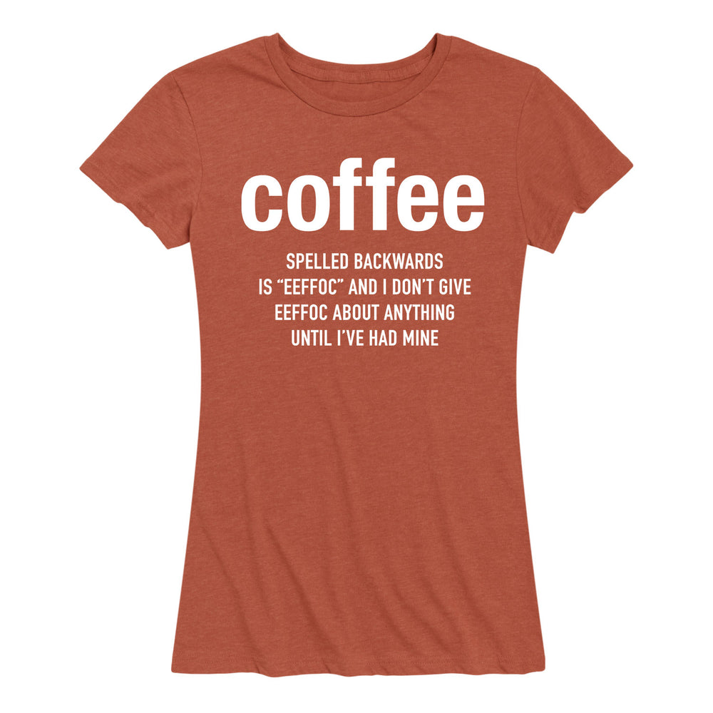 Coffee Eeffoc - Womens Short Sleeve T-Shirt