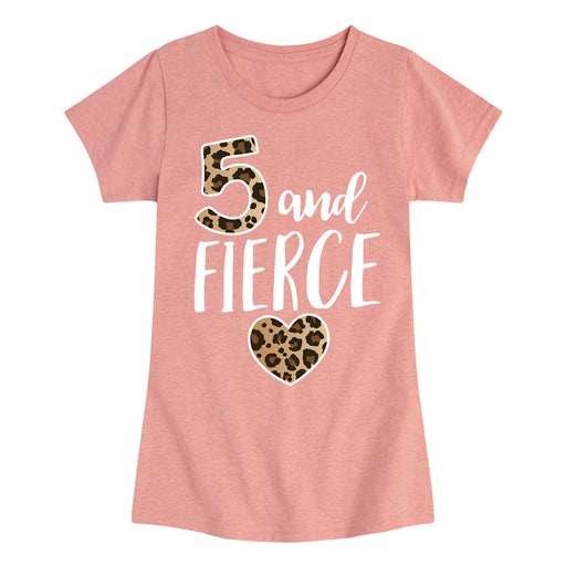 Five and Fierce - Youth & Toddler Girls Short Sleeve T-Shirt