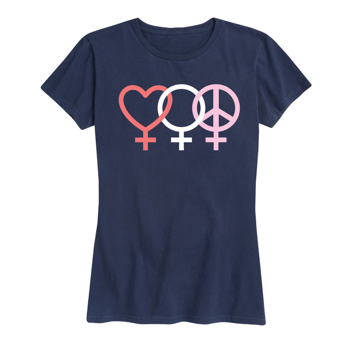 Female Symbols - Women's Short Sleeve T-Shirt