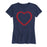 Baseball Stitch Heart - Women's Short Sleeve T-Shirt