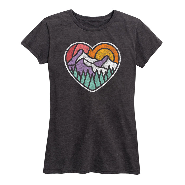 Mountain Forest Heart - Women's Short Sleeve T-Shirt