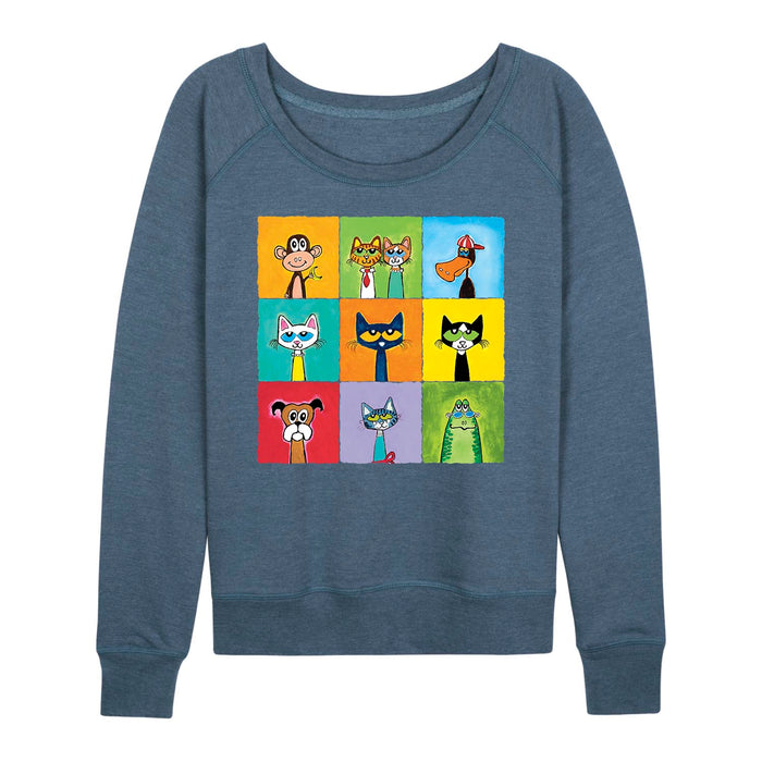 Pete The Cat™ - Family & Friends Collage - Women's Slouchy