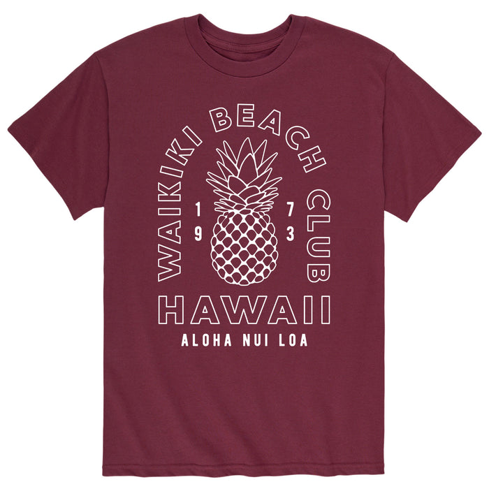 Pineapple Waikiki Beach Club - Men's Short Sleeve T-Shirt