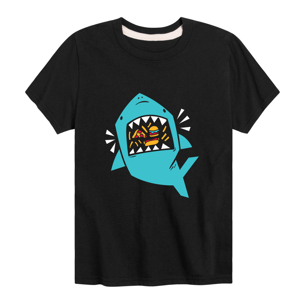 Shark Snack Mouth - Youth & Toddler Short Sleeve T-Shirt
