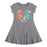 Tea Rex - Youth & Toddler Girls Fit and Flare Dress