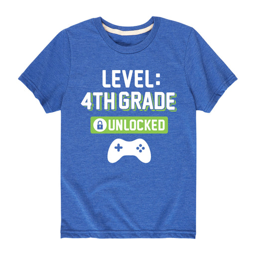 Level 4th Grade Unlocked - Toddler & Youth Short Sleeve T-Shirt