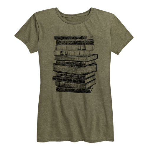 Stacked Books - Women's Short Sleeve T-Shirt