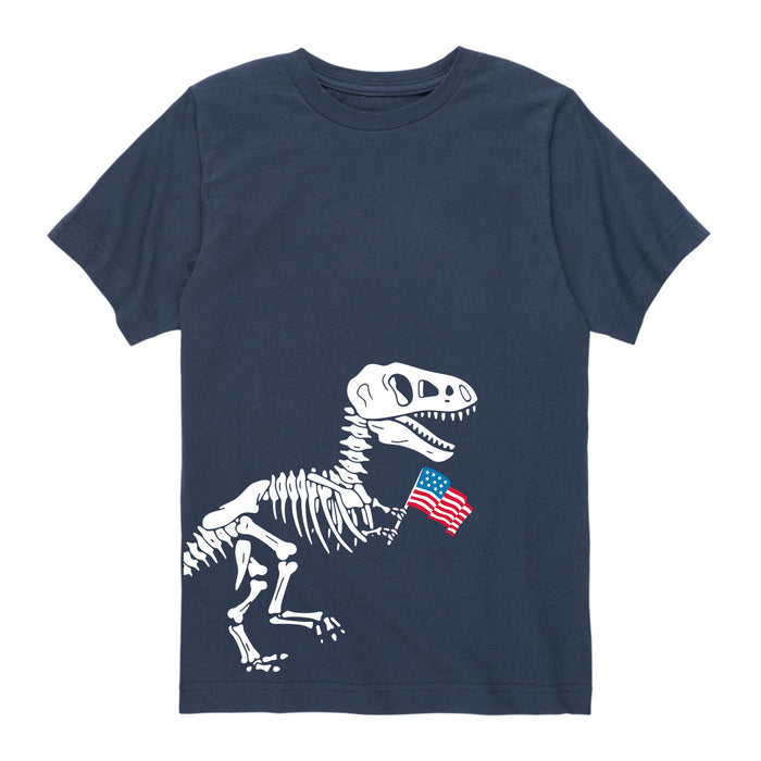 T-Rex Flag - Youth & Toddler Short Sleeve T-Shirt