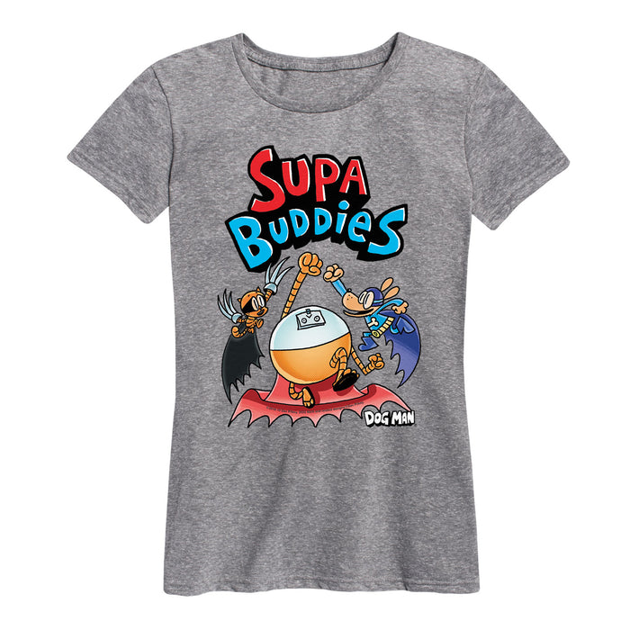 Dog Man And Cat Kid Supa Buddies - Women's Short Sleeve T-Shirt