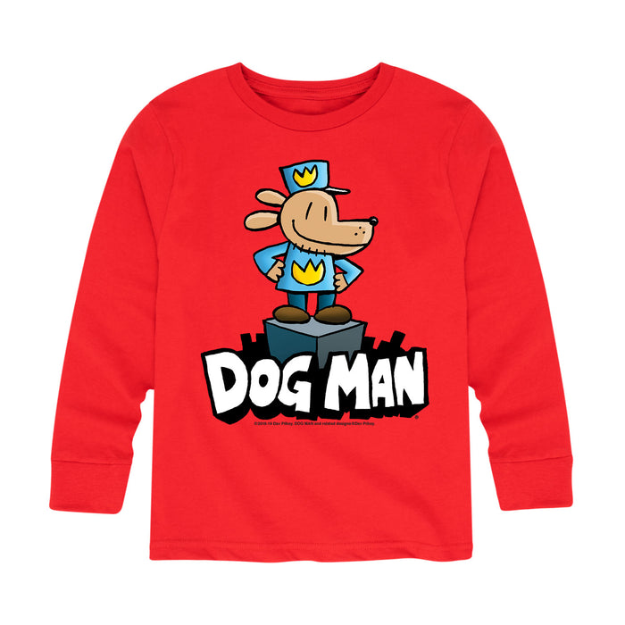 Dog Man On Pedestal - Youth & Toddler Long Sleeve T-Shirt