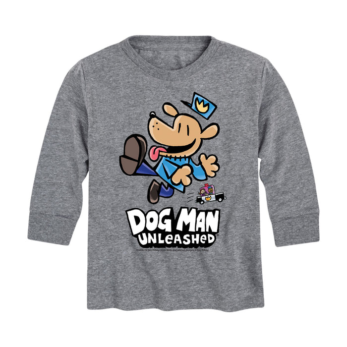 Dog Man Unleashed - Youth & Toddler Long Sleeve T-Shirt