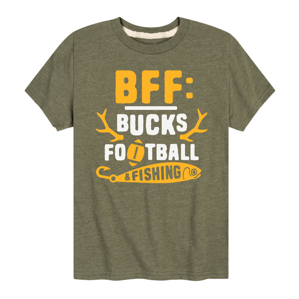 BFF Bucks Football Fishing - Youth & Toddler Short Sleeve T-Shirt