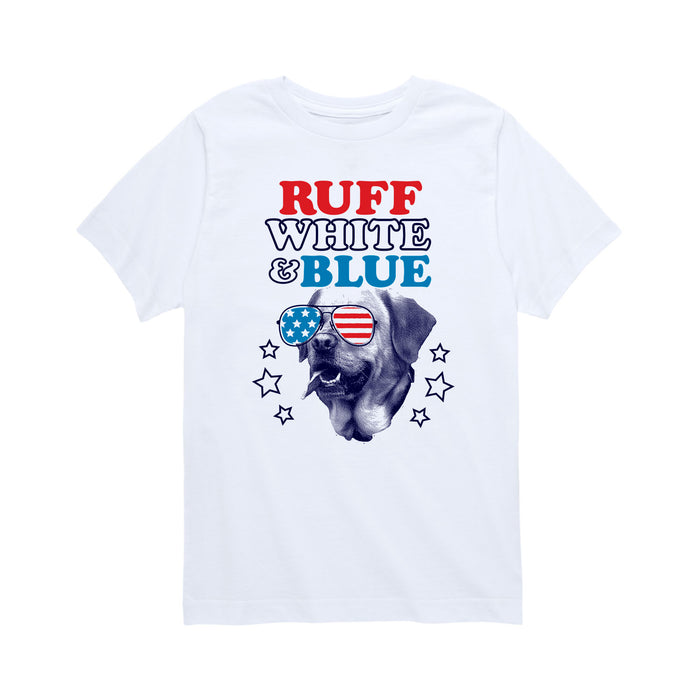Ruff White and Blue - Youth & Toddler Short Sleeve T-Shirt