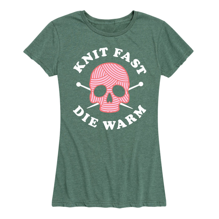 Knit Fast Die Warm - Women's Short Sleeve T-Shirt