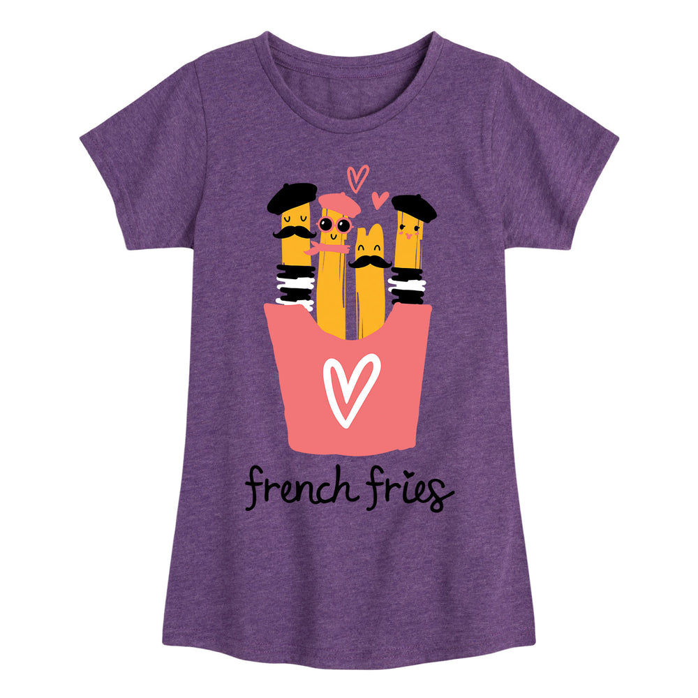 French Fries - Youth & Toddler Girls Short Sleeve T-Shirt