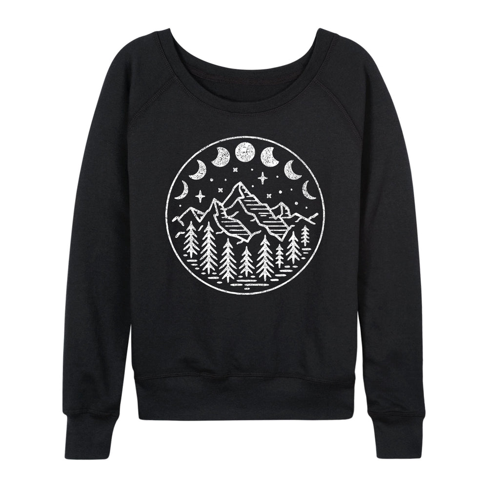 Celestial Mountains Moon Phases - Women's Slouchy