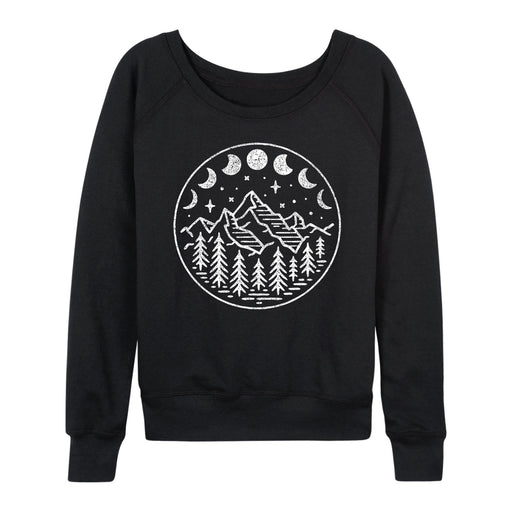 Celestial Mountains Moon Phases - Women's Slouchy