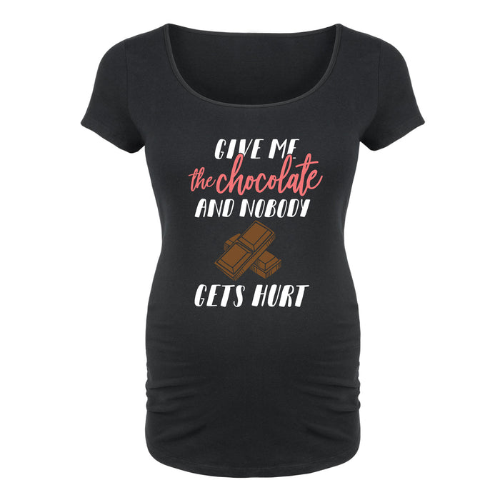 Give Me the Chocolate - Maternity Short Sleeve T-Shirt