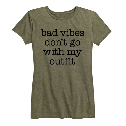 Bad Vibes Don't Go With My Outfit - Women's Short Sleeve T-Shirt