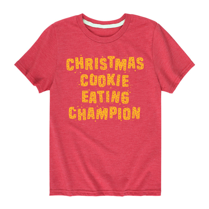 Christmas Cookie Eating Champion - Youth & Toddler Short Sleeve T-Shirt